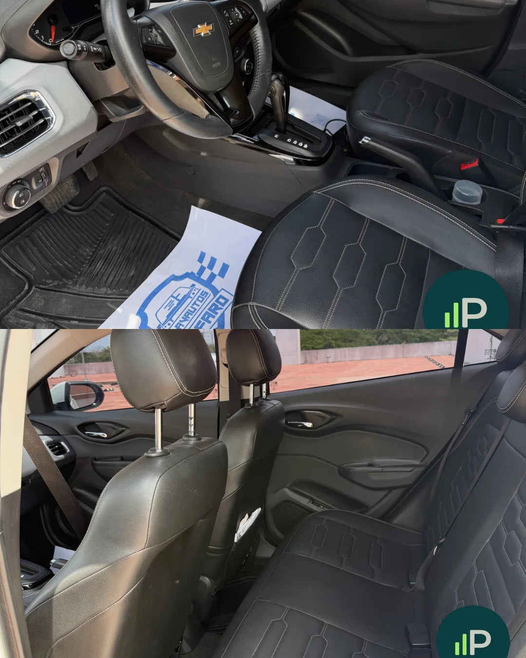 Chevrolet onix ltz 2019 at cojineria en cuero